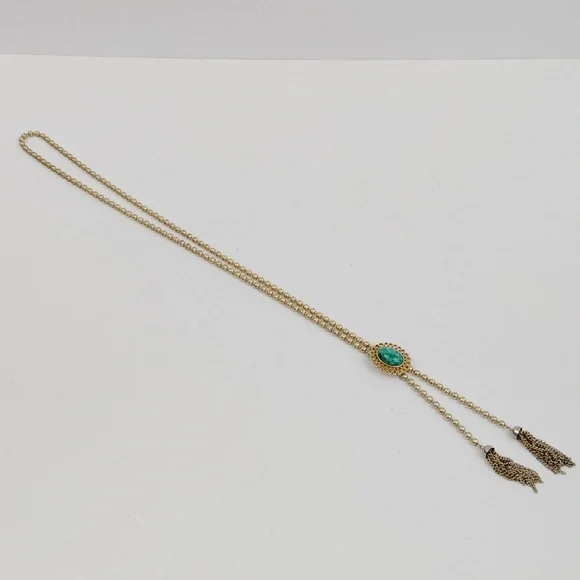 Vintage Avon Lariat Tassel Necklace - Picture 3 of 9